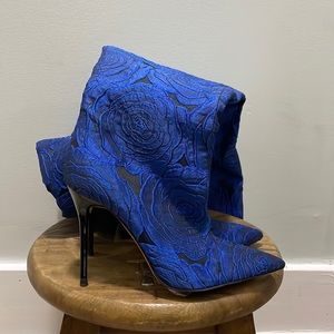 Zara jacquard over the knee boot